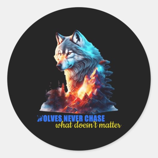 狼は決して追いかけない ラウンドシール (正面)
