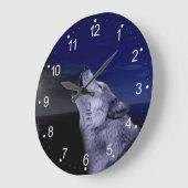 狼は海の月で吠えている ラージ壁時計 (傾斜)