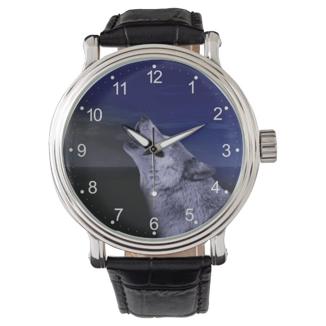 狼は海の月で吠えている 腕時計 (正面)