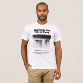 狼は、羊の男のTシャツには口を利かない Tシャツ (正面フル)