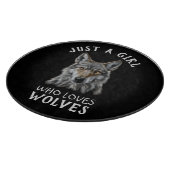 狼を愛する女の子にすぎない カッティングボード (角)