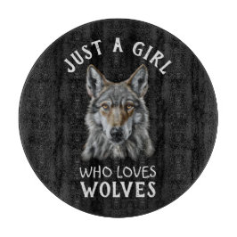 狼を愛する女の子にすぎない カッティングボード