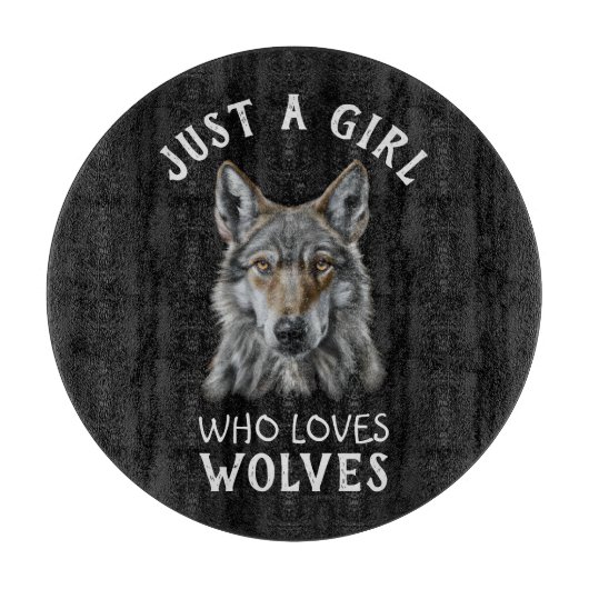 狼を愛する女の子にすぎない カッティングボード (正面)