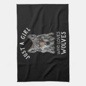 狼を愛する女の子にすぎない キッチンタオル (縦)