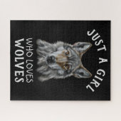 狼を愛する女の子にすぎない ジグソーパズル (横)