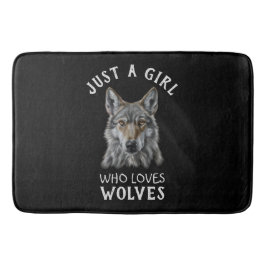 狼を愛する女の子にすぎない バスマット