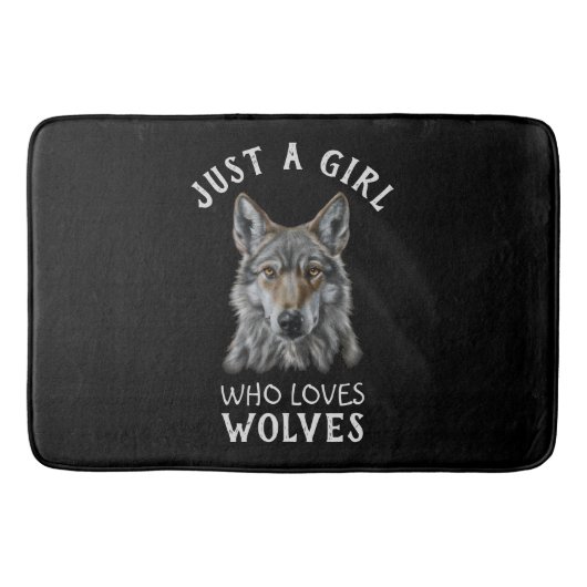 狼を愛する女の子にすぎない バスマット (正面)