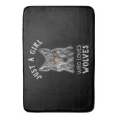 狼を愛する女の子にすぎない バスマット (正面縦)