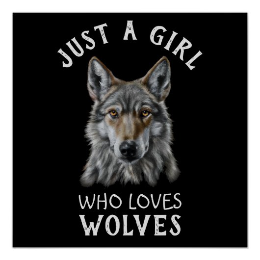 狼を愛する女の子にすぎない ポスター (正面)