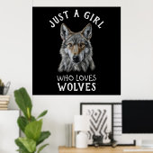 狼を愛する女の子にすぎない ポスター (ホームオフィス)