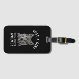 狼を愛する女の子にすぎない ラゲッジタグ