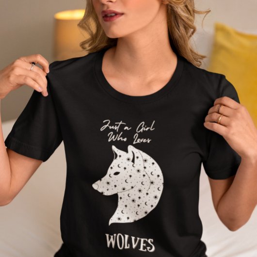 狼を愛する女の子 Tシャツ