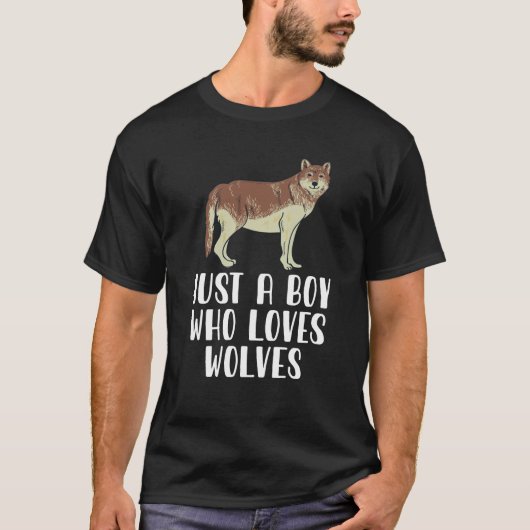 狼を愛する少年 Tシャツ (正面)