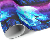 狼カラフルの吠え声 ラッピングペーパー (ロールコーナー)