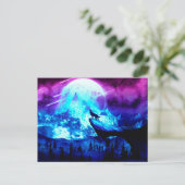 狼カラフルの遠吠え ポストカード (スタンド正面)