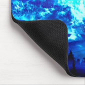 狼カラフルの遠吠え マウスパッド (コーナー)