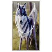 狼カラフル立ち スモールペーパーバッグ (正面)