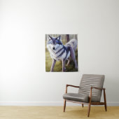 狼カラフル立ち タペストリー (インサイチュ)