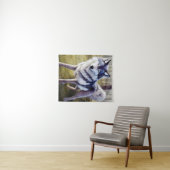 狼カラフル立ち タペストリー (インサイチュ(横))