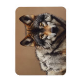 狼ポートレート マグネット (縦)