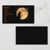 狼人間が付いているプロフィールカード 名刺 (正面/裏面)