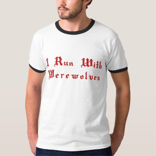 狼人間と走られるKRW I Tシャツ (正面)