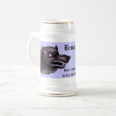 狼人間のおもしろいなビールのジョッキ ビールジョッキ (正面左)