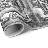 狼人間の原稿包装紙の黒か白 ラッピングペーパー (ロールコーナー)