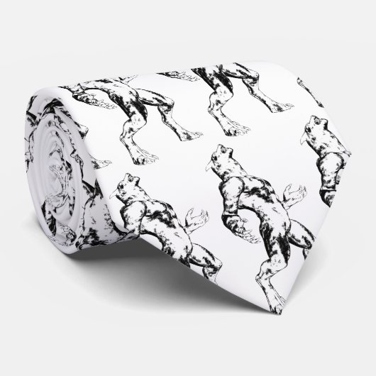 狼人間の喚き声のタイ ネクタイ (ロール)