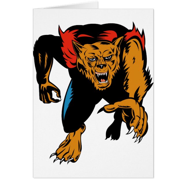 狼人間またはwolfmanの攻撃の前部 (正面)