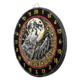 狼威厳のあるが星空の下で吠える ダーツボード (正面右)