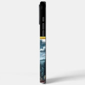 狼威厳のあるが月光の下で吠え白熱［赤熱］光を放つる Case-Mate iPhoneケース (裏面 / 左)