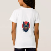 『狼威厳のあるの番人』 Tシャツ (裏面)
