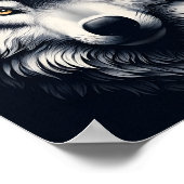 狼威厳のあるの視線 ポスター (角)