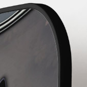 狼威厳のあるの頭は深いで仕上げた ピックルボールラケット (左詳細)