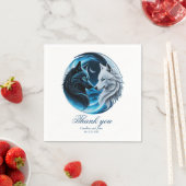 狼威厳のある頭2頭 スタンダードカクテルナプキン (インサイチュ)