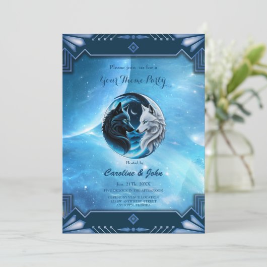 狼威厳のある頭2頭 招待状 (スタンド正面)