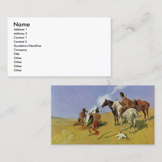 狼煙の~フレデリックRemington 名刺 (正面/裏面)