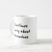 狼男が心配する コーヒーマグカップ (正面左)