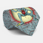 狼男の銀弾ブルーフルムーンハロウィーン ネクタイ (ロール)