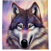 狼男らしの壮大さ シャワーカーテン (正面)