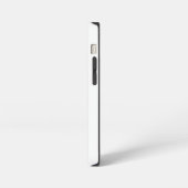 狼竜の黒と白のデザイン iPhoneケース (左側面)