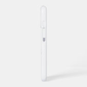狼竜の黒と白のデザイン iPhone 16ケース (左側面)