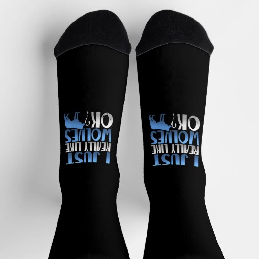 狼素晴らしが好きなの？ウルフの恋人 ソックス (上部)