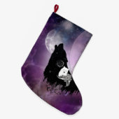 狼素晴らし達 ラージクリスマスストッキング (正面 (吊り時))