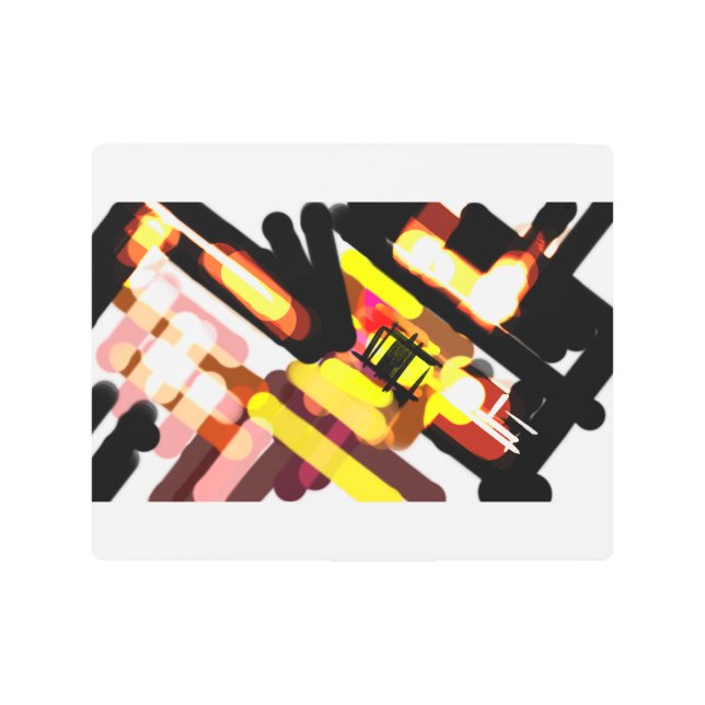 狼走夜 メタルプリント (正面)