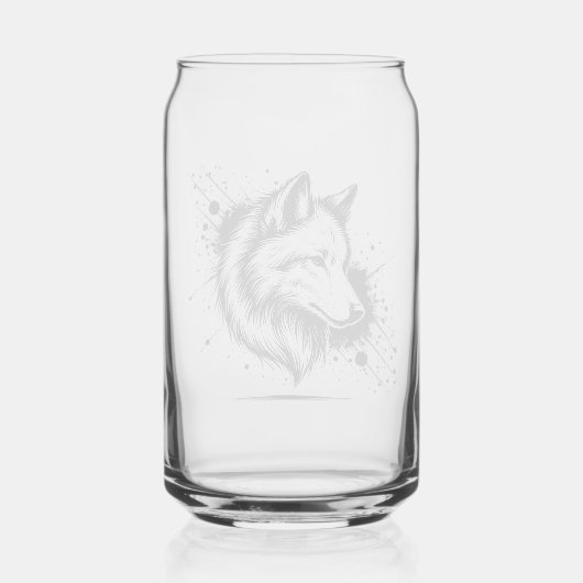 狼　 ガラス缶 (裏面)