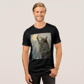 狼 トライブレンドＴシャツ (正面全面)