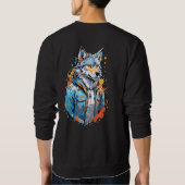 狼Tシャツ スウェットシャツ (裏面)