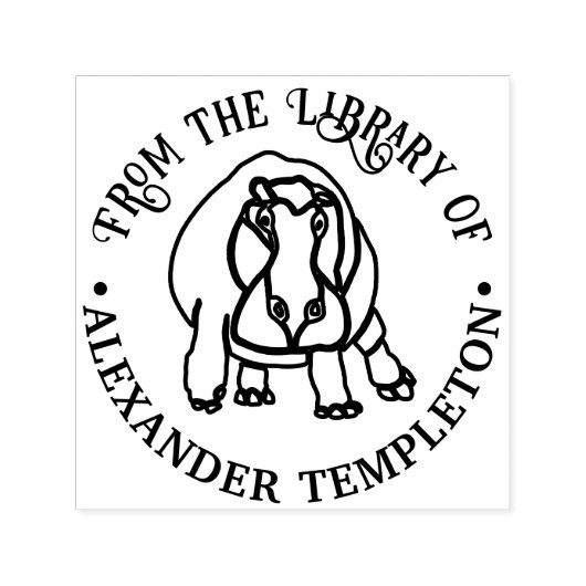 猛ヒポポタマス ラインアート ライブラリー 書籍名 セルフインキングスタンプ (デザイン)